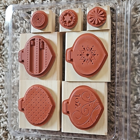 Set of 7 NEW Ornament Stamps - Picture 9 of 9
